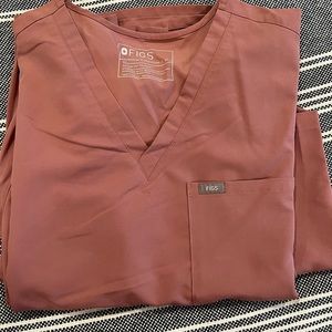 GUC FIGS Scrubs XL TALL SET Dusky Pink Color